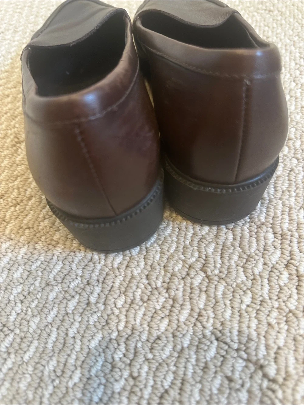 Salvatore Ferragamo Dark Brown Leather Penny Loafers